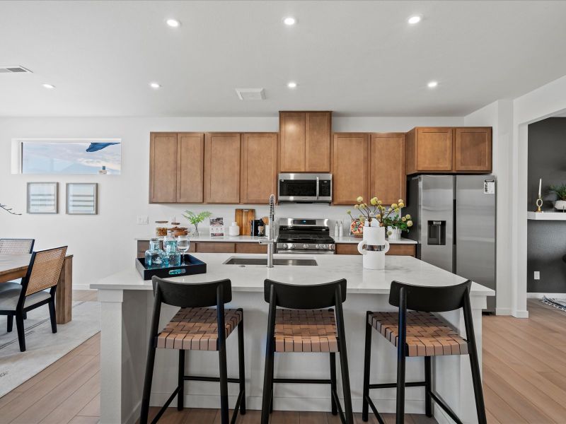 Furnished interior view inside a new home in Parkside at Victory Ridge, Colorado Springs (Image 3).