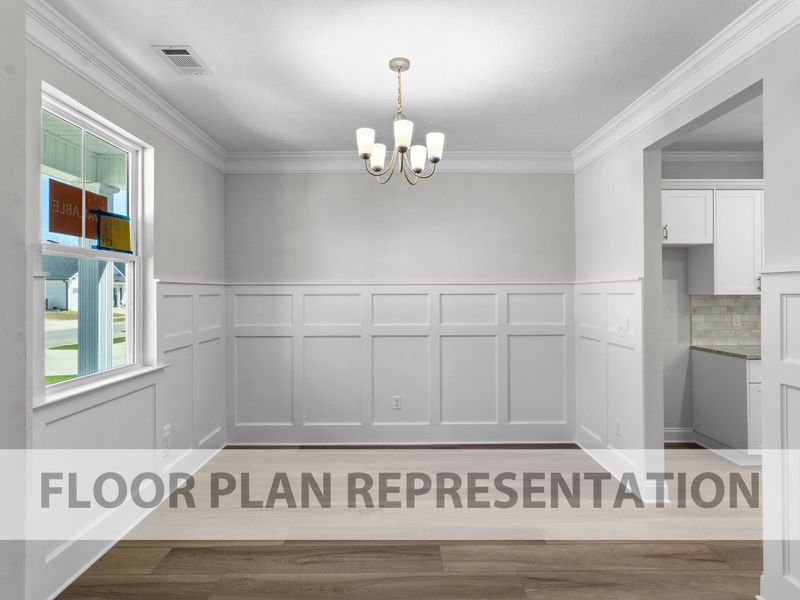 Formal Dining Room | 1714 Plan by Ivey Homes