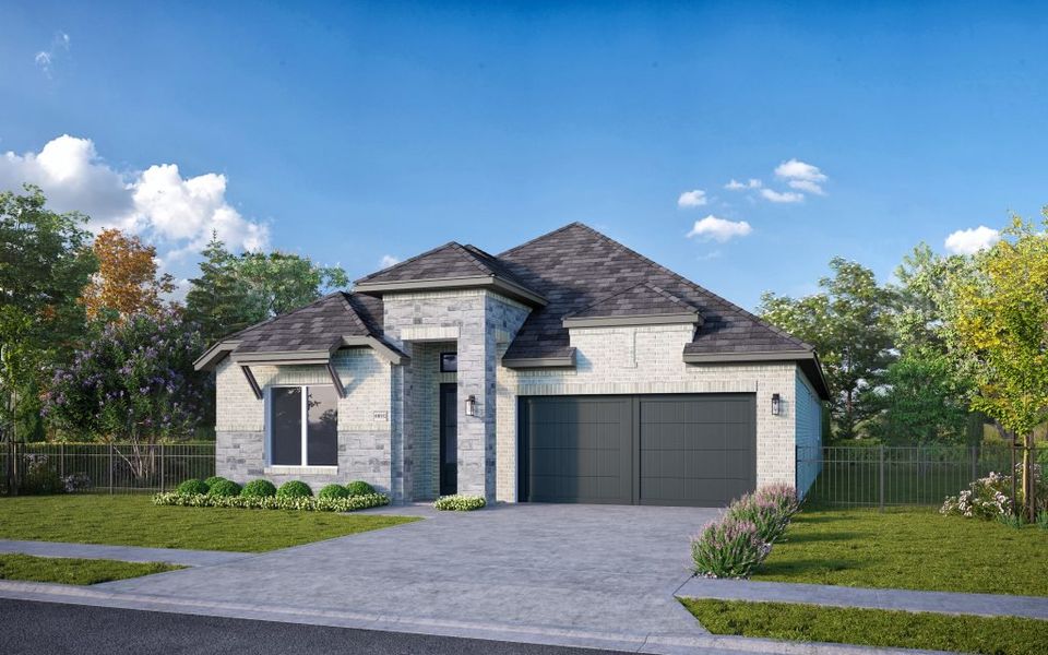 Representative exterior photo of a completed home built from the The Catalina by Stonefield Homes in The Highlands, Rockwall, TX (Image 32).