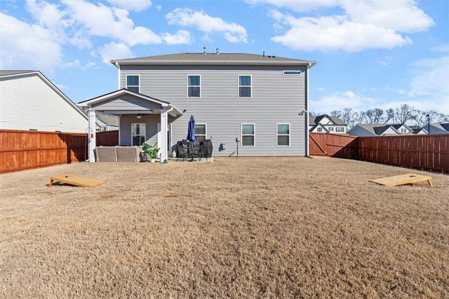 Exterior details and patio area of a home in Jackson Farm, Cartersville (Image 31).
