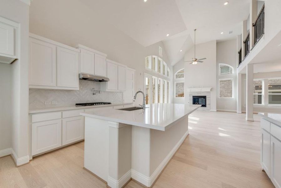 Furnished interior view inside a new home in Trails at Cottonwood Creek, Rowlett (Image 10). Furnished interior view inside a new home in Trails at Cottonwood Creek, Rowlett (Image 10).