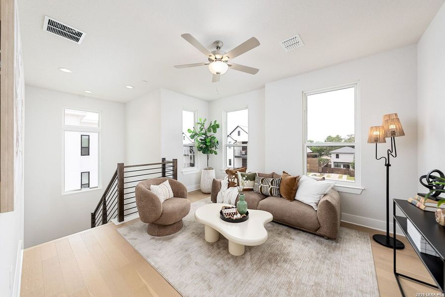 Furnished interior view inside a new home in Victoria Commons, San Antonio (Image 16).