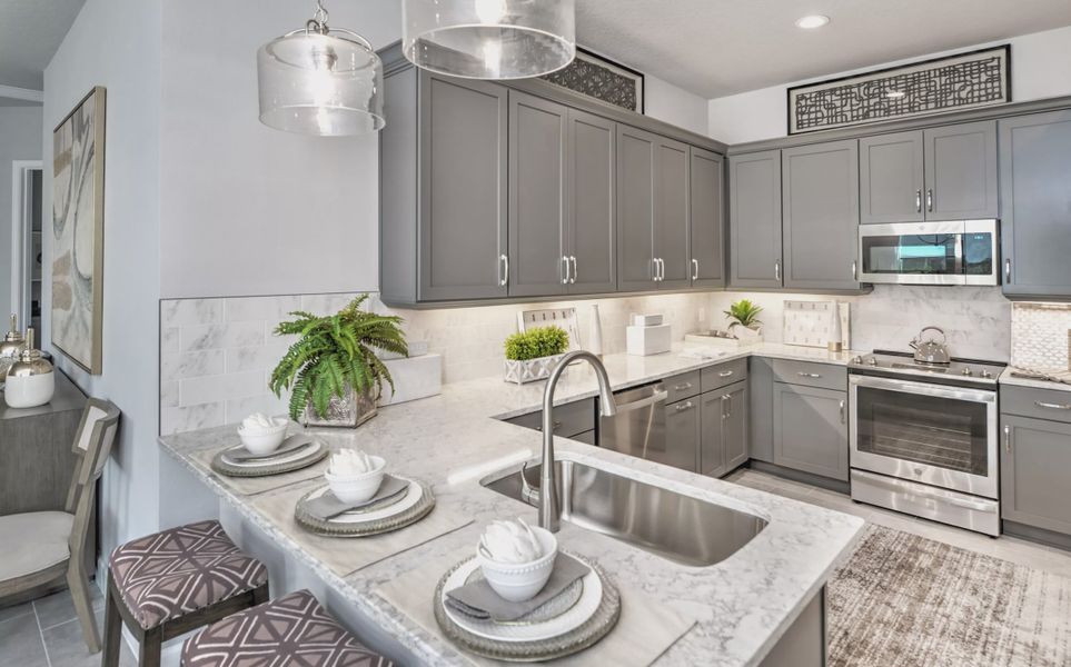 Furnished interior view inside a new home in Woodhaven, Port Orange (Image 21).