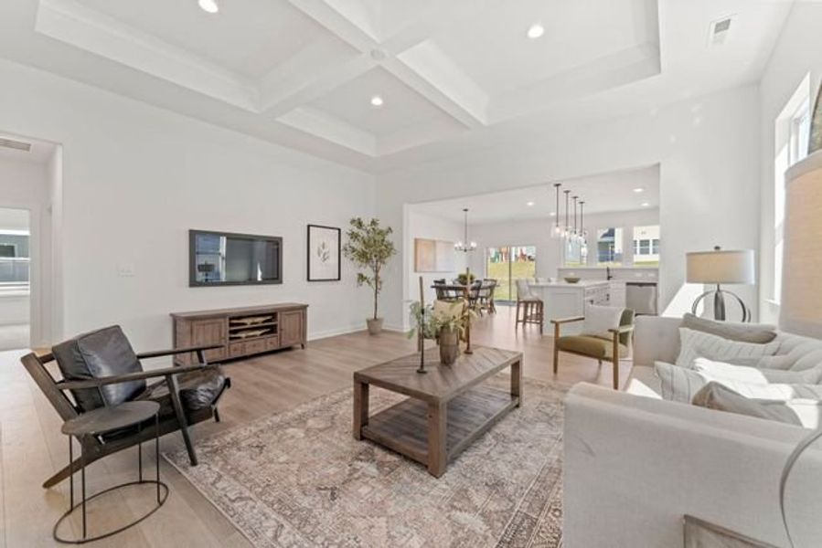 Representative furnished interior of a home built from the Bayside by True Homes in Whispering Hills, Locust (Image 7).