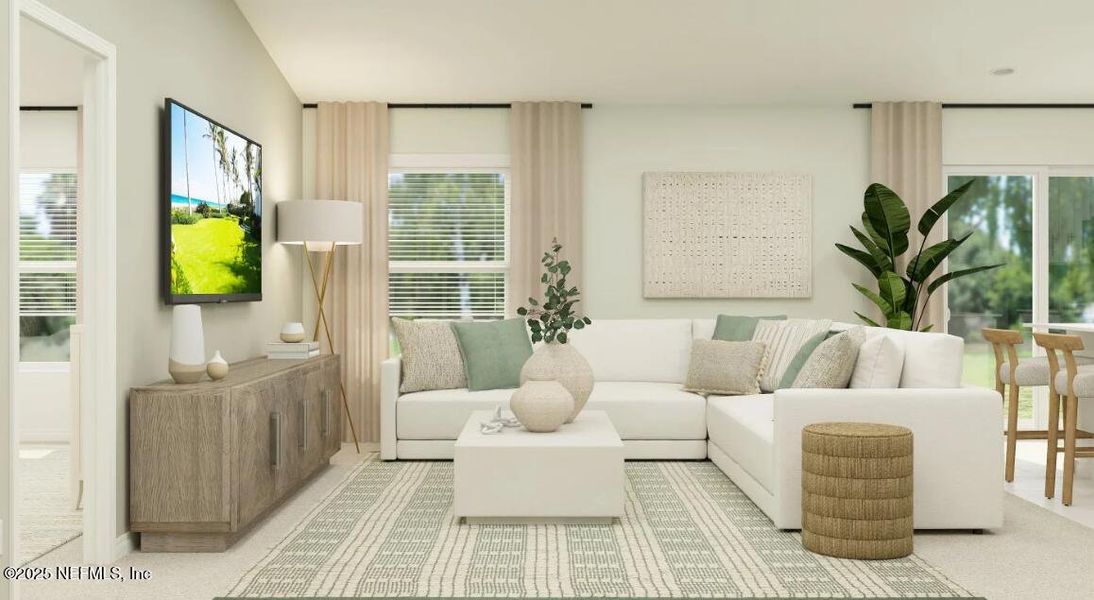 Furnished interior view inside a new home in , Palm Coast (Image 9). Furnished interior view inside a new home in , Palm Coast (Image 9).