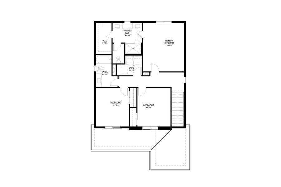 2D floor plan layout of this home in Bloom, Fort Collins, CO (Image 6).