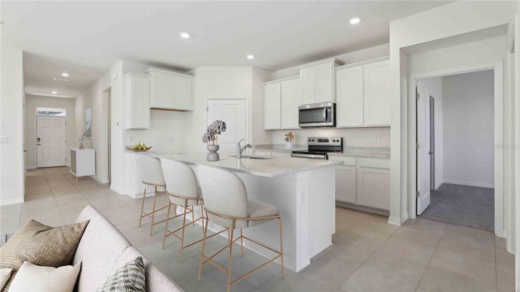 Furnished interior view inside a new home in Twisted Oaks, Wildwood (Image 9).