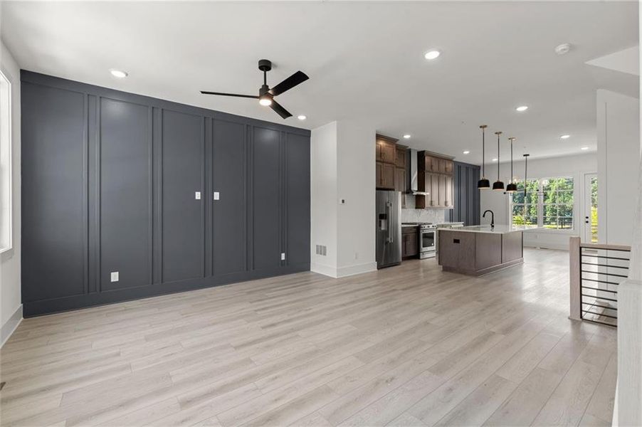 Spacious, unfurnished interior of a new home in The Gathering Alpharetta, Alpharetta (Image 28).