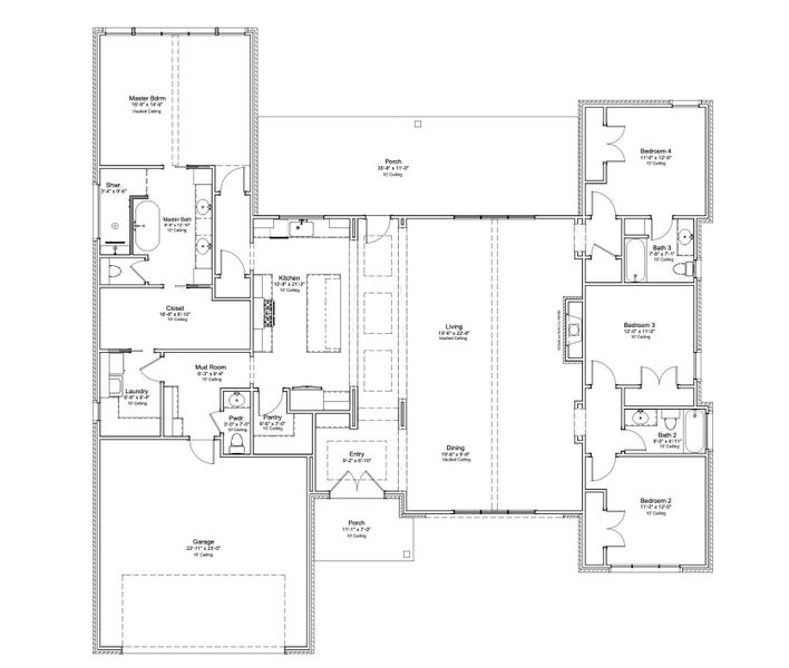 2D floor plan layout of this home in , College Station, TX (Image 5).