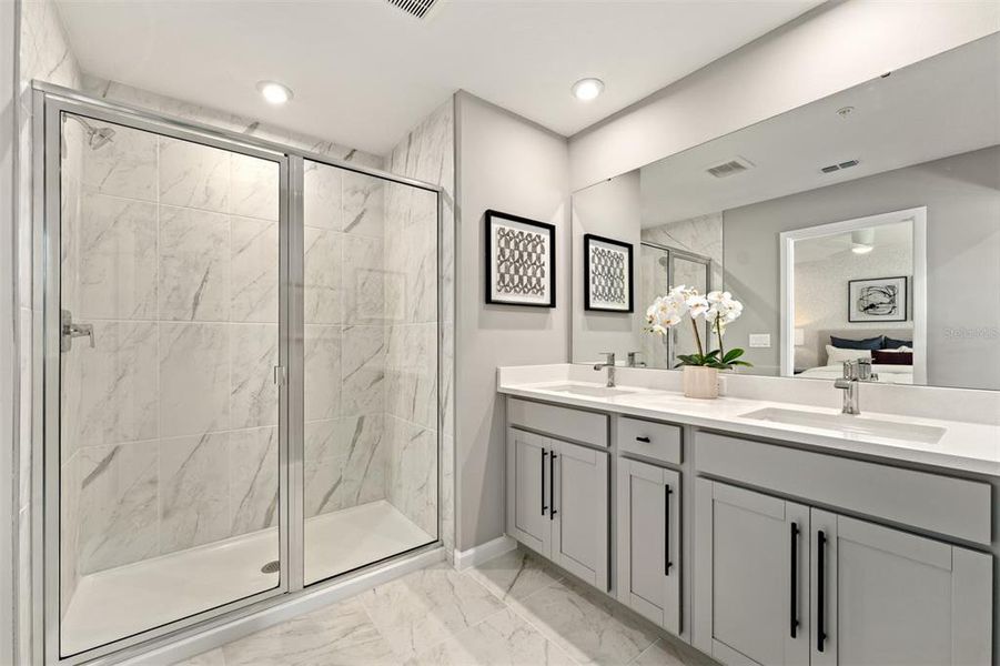 Furnished interior view inside a new home in , Orlando (Image 14).