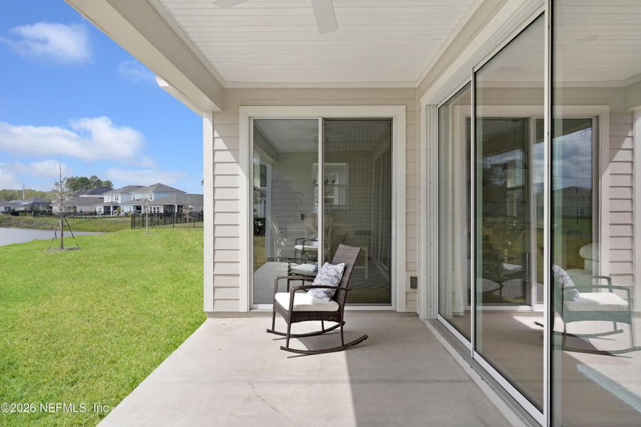 Exterior details and patio area of a home in TrailMark, St. Augustine (Image 3).