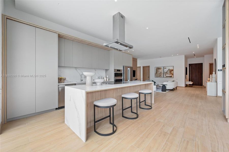 Furnished interior view inside a new home in , Miami (Image 3).