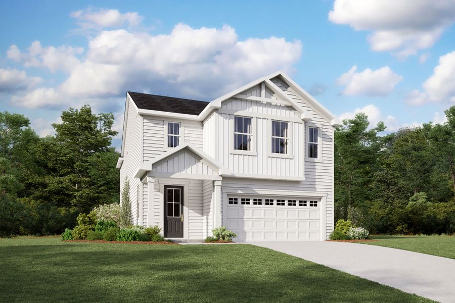 Representative exterior photo of a completed home built from the Summit by Mattamy Homes in Magnolia Park, Garner, NC (Image 2).