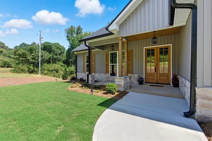 Exterior details and patio area of a home in , Hiram (Image 4). Exterior details and patio area of a home in , Hiram (Image 4).