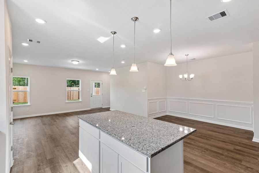 The Pearson-Kitchen into Dining Room