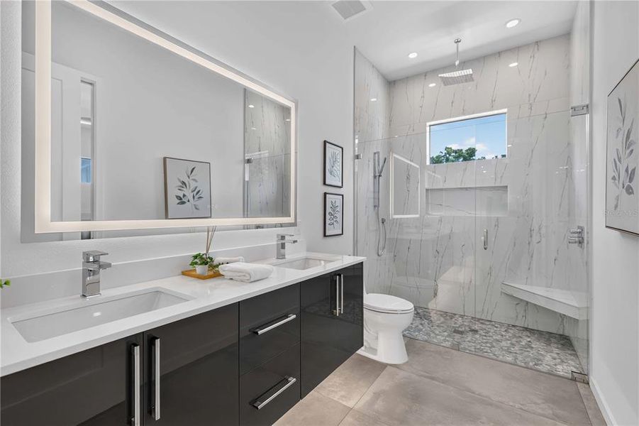 Furnished interior view inside a new home in , Sarasota (Image 52).