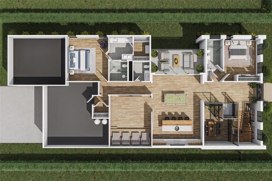2D floor plan layout of this home in , Southlake, TX (Image 3).
