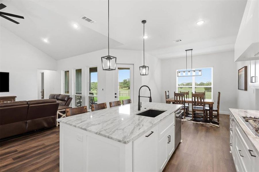 Furnished interior view inside a new home in , Weatherford (Image 11).