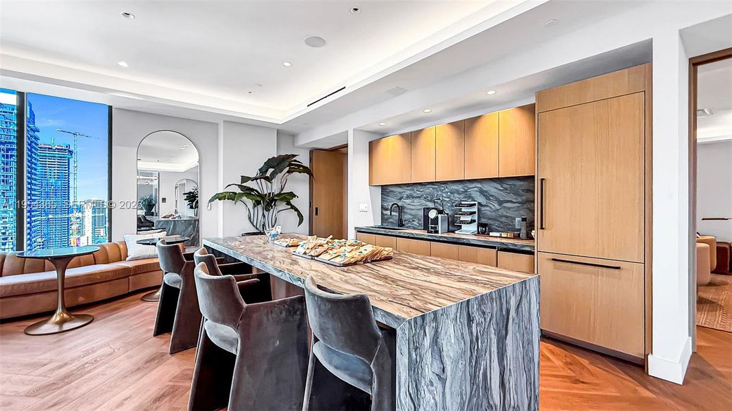 Kitchen-dining for residents