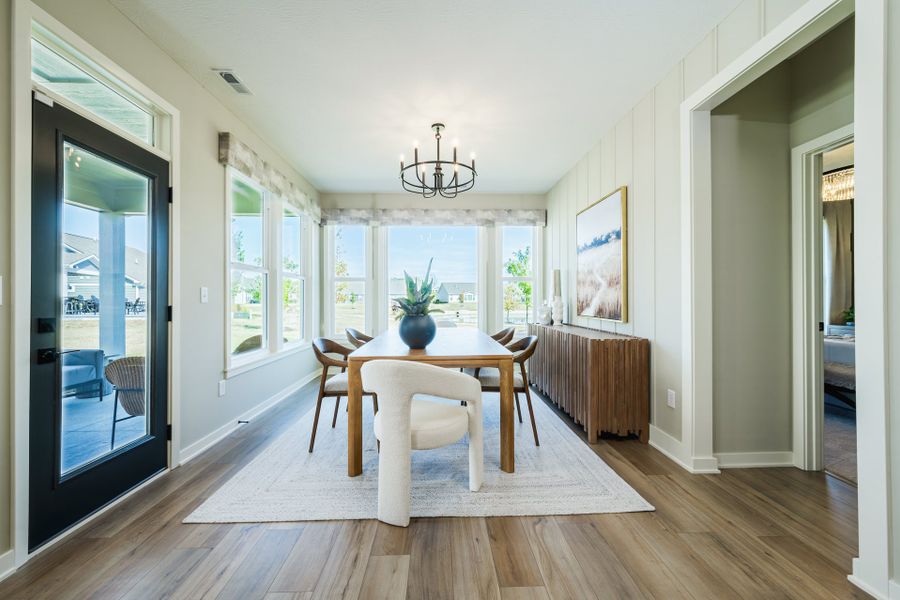 Representative furnished interior of a home built from the Camden by Fischer Homes in Easton Park, Dallas (Image 28).