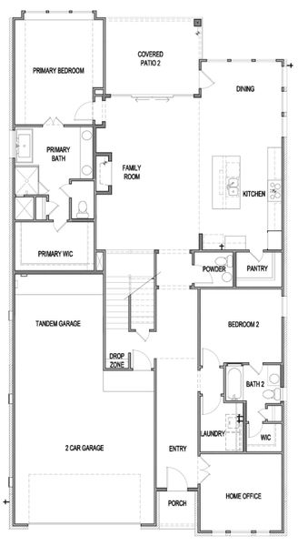 2D floor plan layout of this home in Meyer Ranch, New Braunfels, TX (Image 2). 2D floor plan layout of this home in Meyer Ranch, New Braunfels, TX (Image 2).