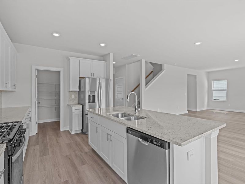 Furnished interior view inside a new home in Chatham Forest, Duncan (Image 6). Furnished interior view inside a new home in Chatham Forest, Duncan (Image 6).