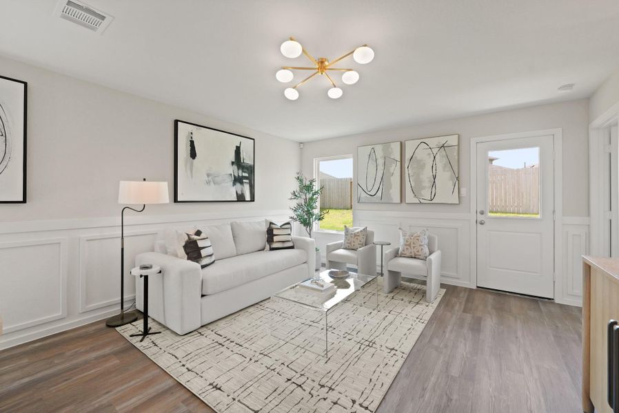 Furnished interior view inside a new home in The Canopies, Splendora (Image 14). Furnished interior view inside a new home in The Canopies, Splendora (Image 14).