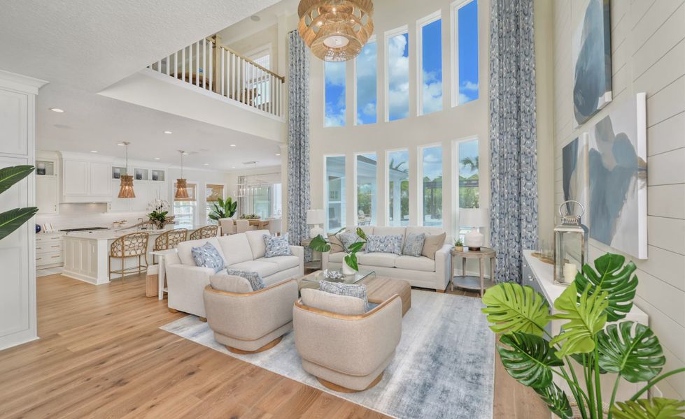 Furnished interior view inside a new home in SilverLeaf, St. Augustine (Image 10). Furnished interior view inside a new home in SilverLeaf, St. Augustine (Image 10).
