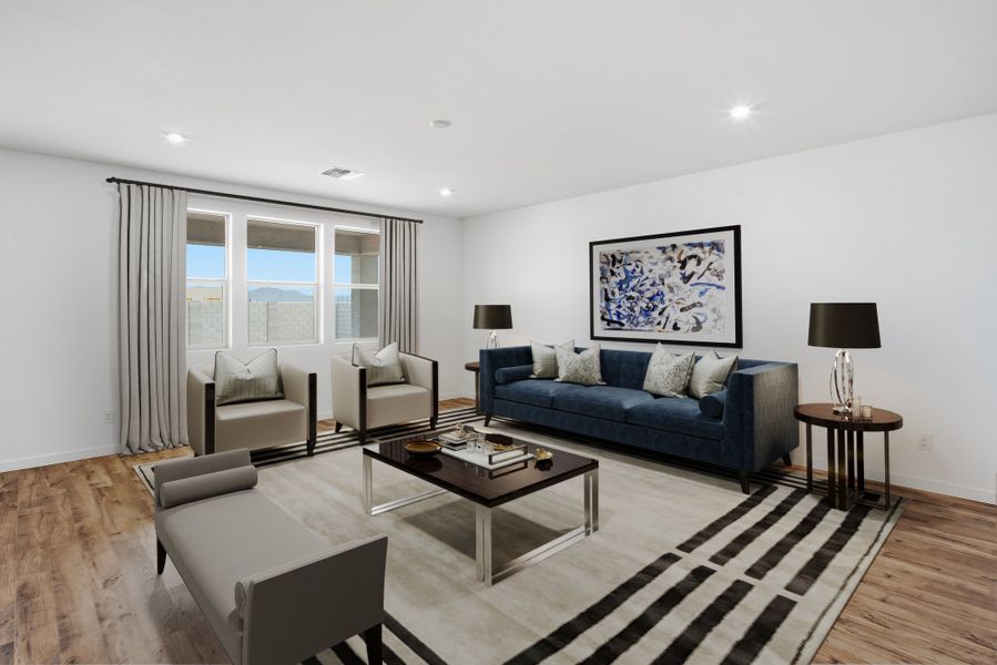 Furnished interior view inside a new home in Montana Vista - Summit: Summit, Buckeye (Image 9).