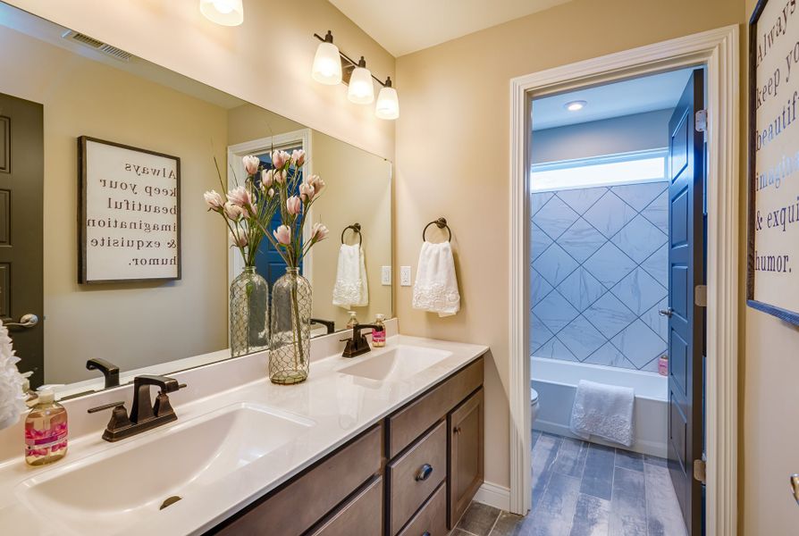 Furnished interior view inside a new home in The Estates and Meadows at Floyds Fork, Louisville (Image 28).