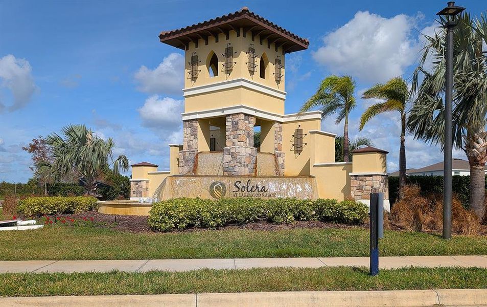 Front exterior of a new home in Solera at Lakewood Ranch, Lakewood Ranch, FL, highlighting curb appeal (Image 26).