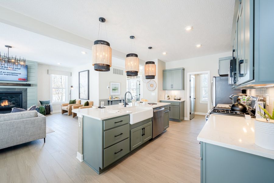 Representative furnished interior of a home built from the Wyatt by Fischer Homes in Twin Lakes, Hoschton (Image 7).