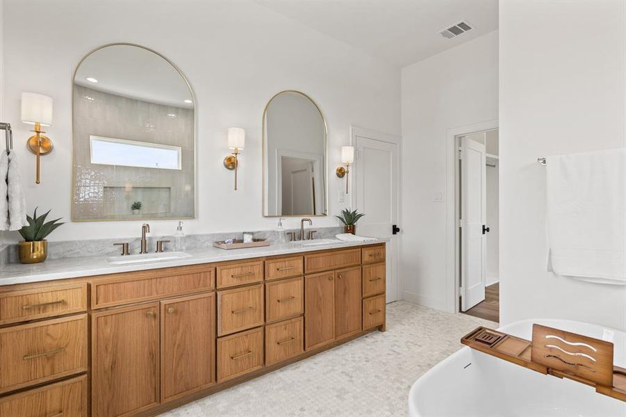 Furnished interior view inside a new home in , Robinson (Image 37).