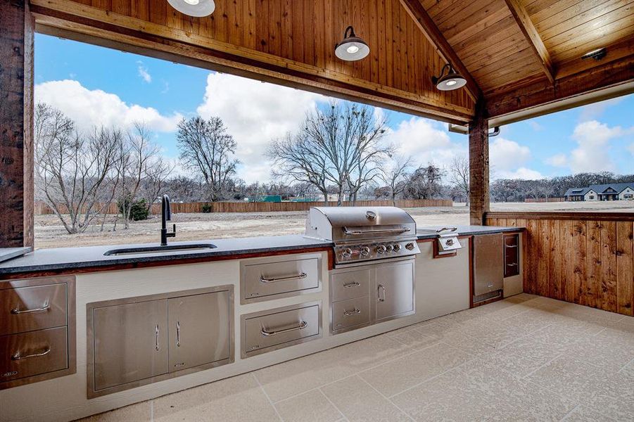 View of Outdoor kitchen View of Outdoor kitchen