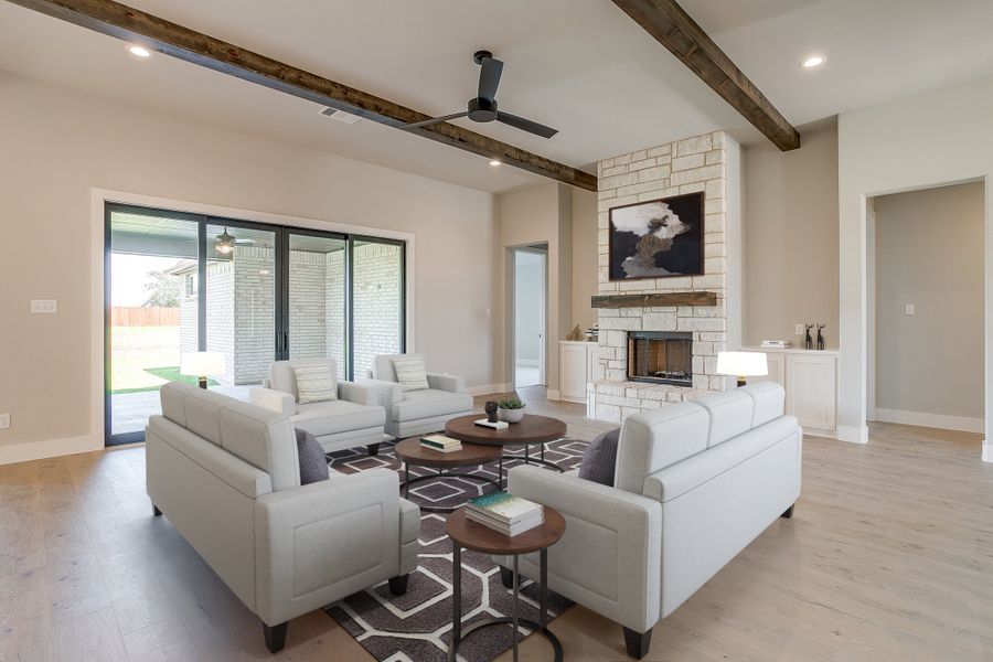 Furnished interior view inside a new home in Paloma Ranches, New Fairview (Image 3). Furnished interior view inside a new home in Paloma Ranches, New Fairview (Image 3).