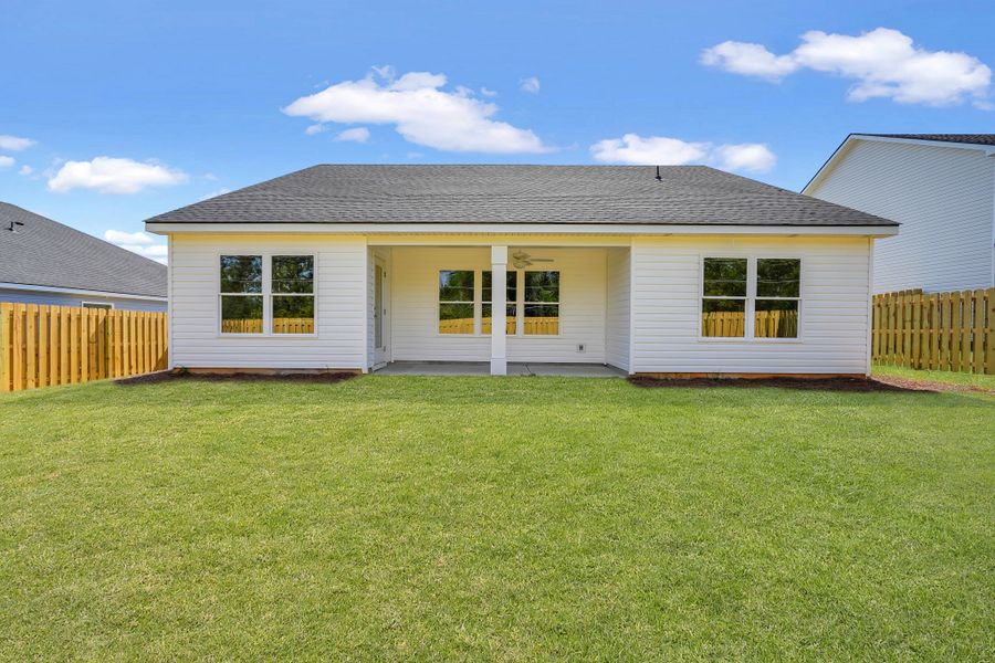 Front exterior of a new home in Belair East, Statesboro, GA, highlighting curb appeal (Image 22).