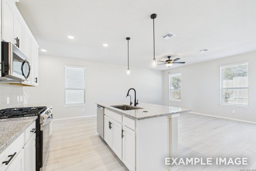 Furnished interior view inside a new home in Cedar Heights, San Antonio (Image 12).