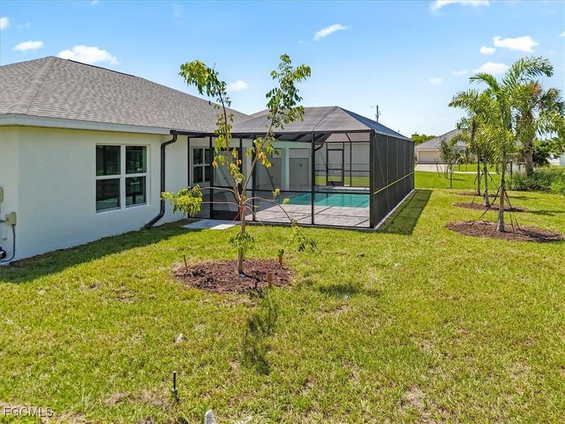 Exterior details and patio area of a home in Cape Coral, Cape Coral (Image 21).