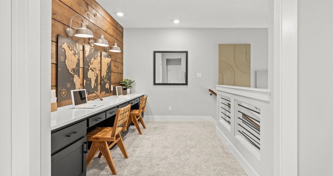 Furnished interior view inside a new home in Sweetwater, Austin (Image 15).