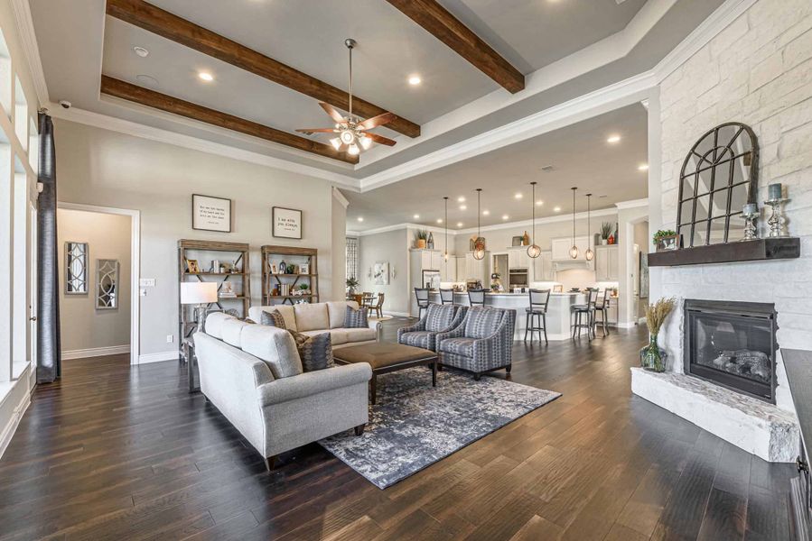 Representative furnished interior of a home built from the 4290 by Ravenna Homes in Artavia 70′, Conroe (Image 15). Representative furnished interior of a home built from the 4290 by Ravenna Homes in Artavia 70′, Conroe (Image 15).