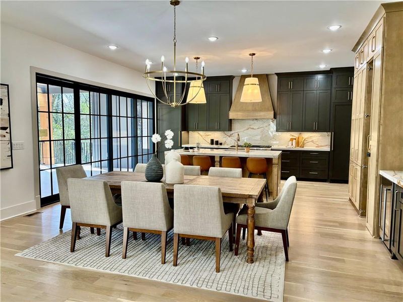 Furnished interior view inside a new home in , Roswell (Image 27).