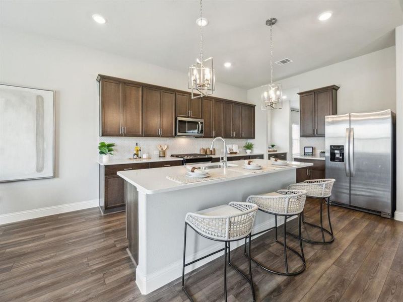 Photo is not of the actual home, but is an inspirational photo of builder’s model home and may depict options, furnishings, and/or decorator features that are not included.