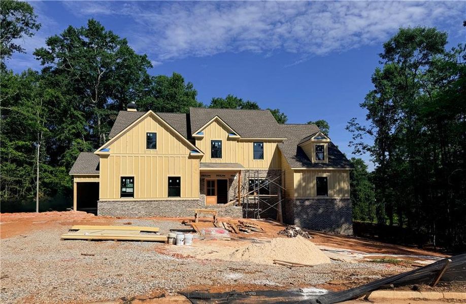 In-progress construction of a new home in Grove Park, Covington, GA (Image 1). In-progress construction of a new home in Grove Park, Covington, GA (Image 1).