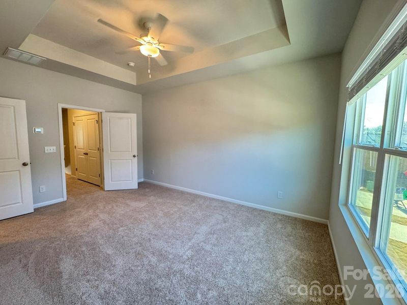 Primary Bedroom with 10' Tray Ceiling