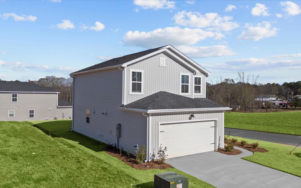 Front exterior of a new home in Crestview, Spartanburg, SC, highlighting curb appeal (Image 19). Front exterior of a new home in Crestview, Spartanburg, SC, highlighting curb appeal (Image 19).