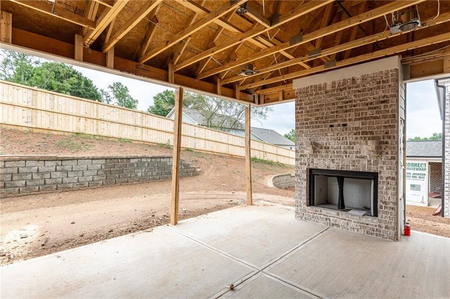In-progress construction of a new home in , Buford, GA (Image 6).