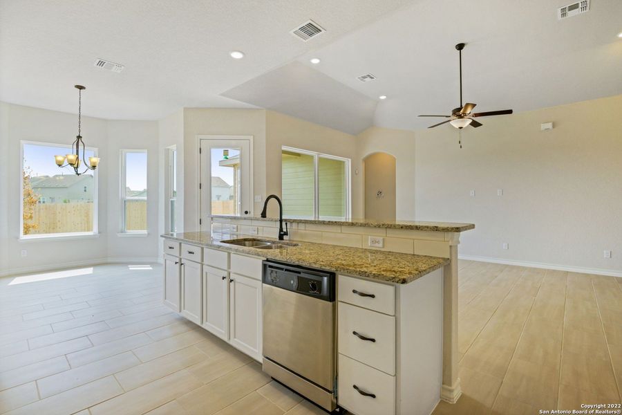 Furnished interior view inside a new home in Comanche Ridge, San Antonio (Image 6).