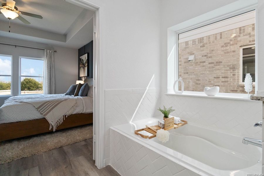 Furnished interior view inside a new home in Hickory Ridge, Elmendorf (Image 7). Furnished interior view inside a new home in Hickory Ridge, Elmendorf (Image 7).