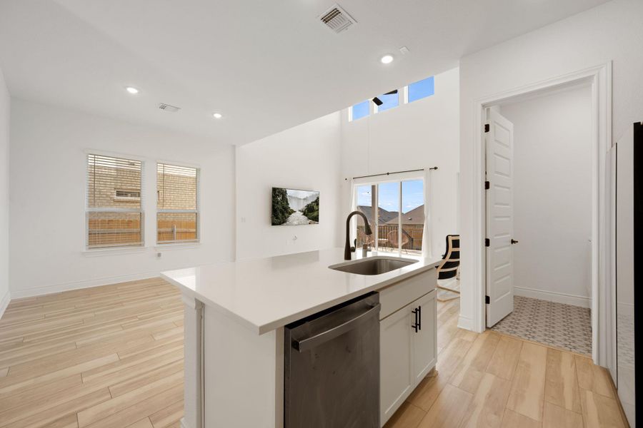 Furnished interior view inside a new home in Cedar Brook, Leander (Image 12).