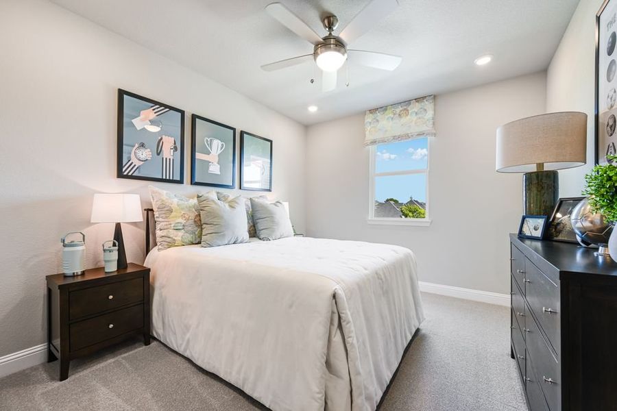 Furnished interior view inside a new home in South Oak, Lakewood Village (Image 20).